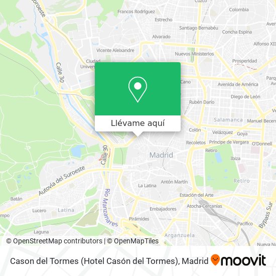 Mapa Cason del Tormes (Hotel Casón del Tormes)