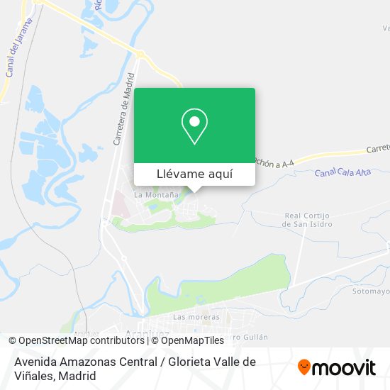 Mapa Avenida Amazonas Central / Glorieta Valle de Viñales