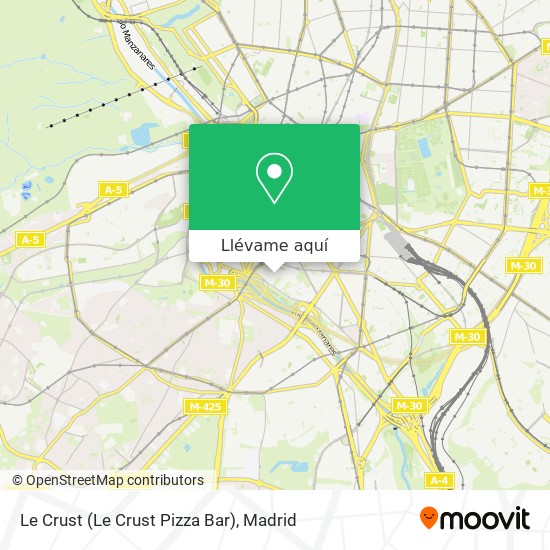 Mapa Le Crust (Le Crust Pizza Bar)