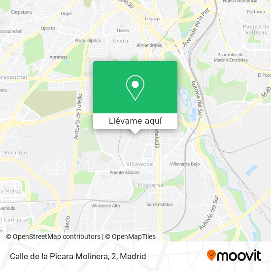 Mapa Calle de la Picara Molinera, 2