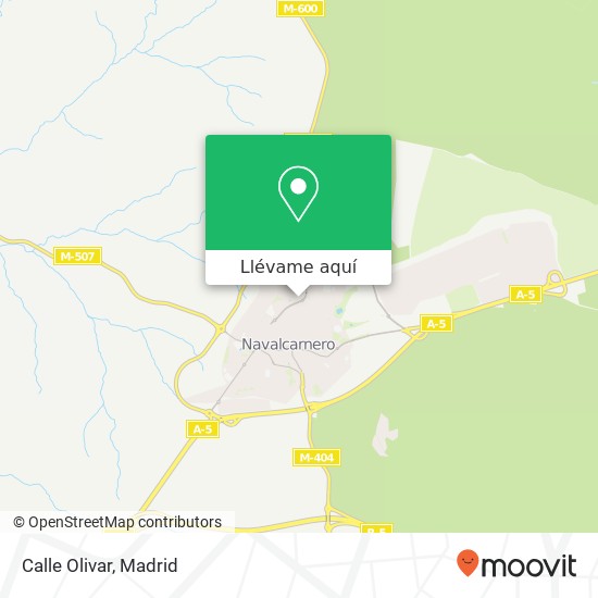 Mapa Calle Olivar