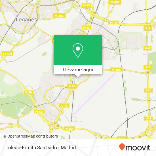 Mapa Toledo-Ermita San Isidro
