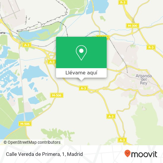 Mapa Calle Vereda de Primera, 1