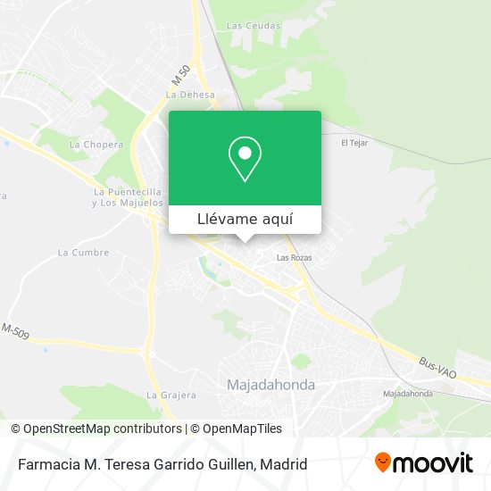 Mapa Farmacia M. Teresa Garrido Guillen