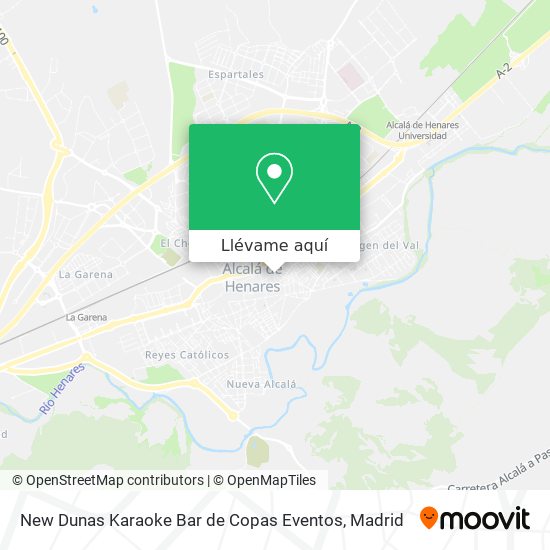 Mapa New Dunas Karaoke Bar de Copas Eventos