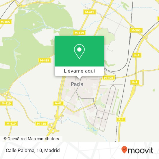 Mapa Calle Paloma, 10