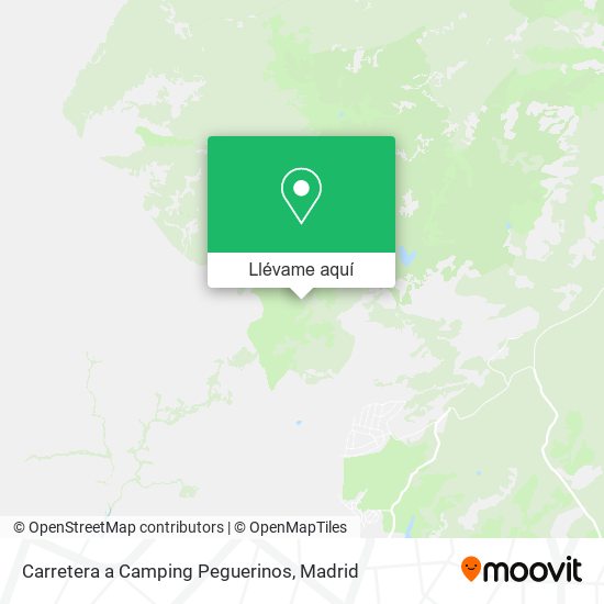 Mapa Carretera a Camping Peguerinos