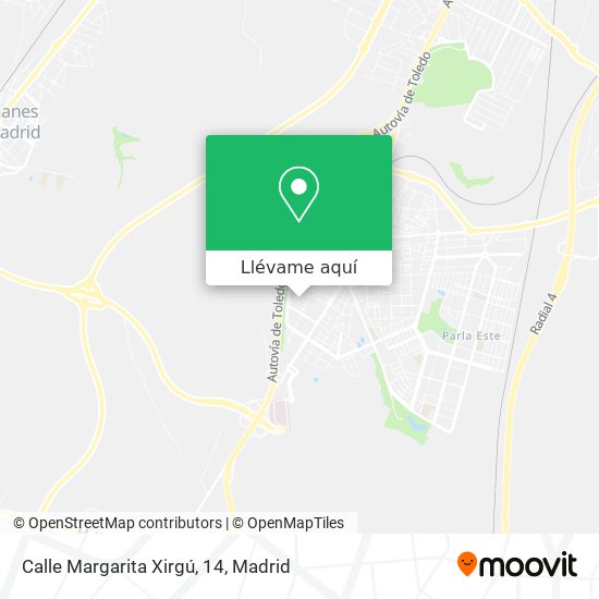 Mapa Calle Margarita Xirgú, 14