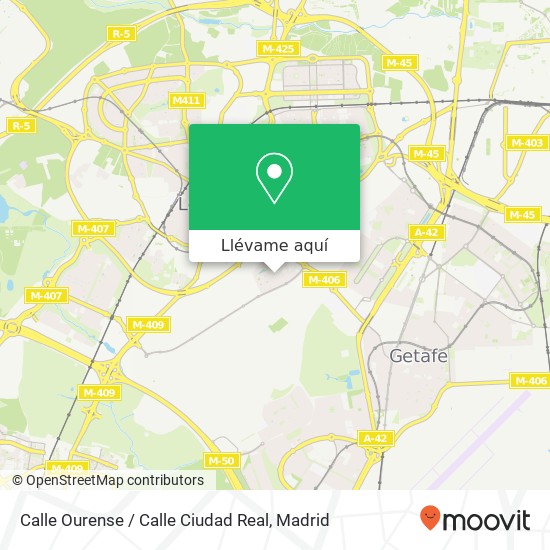 Mapa Calle Ourense / Calle Ciudad Real