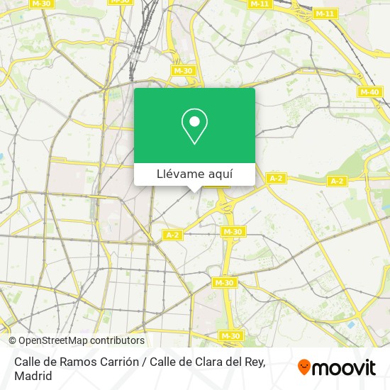 Mapa Calle de Ramos Carrión / Calle de Clara del Rey