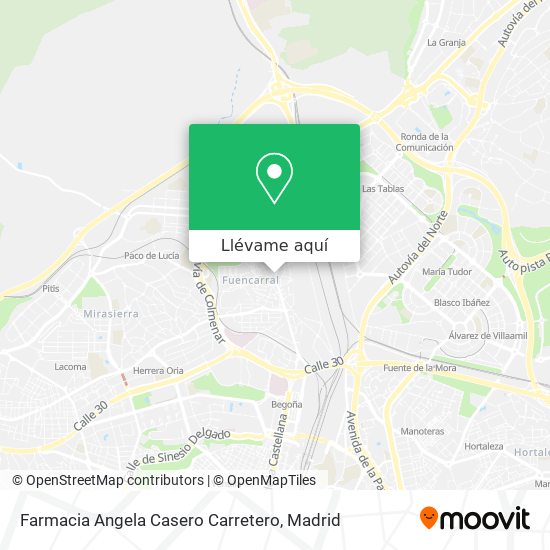 Mapa Farmacia Angela Casero Carretero