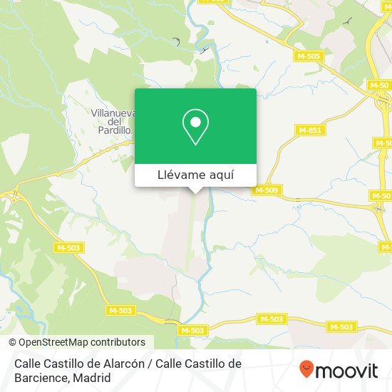 Mapa Calle Castillo de Alarcón / Calle Castillo de Barcience