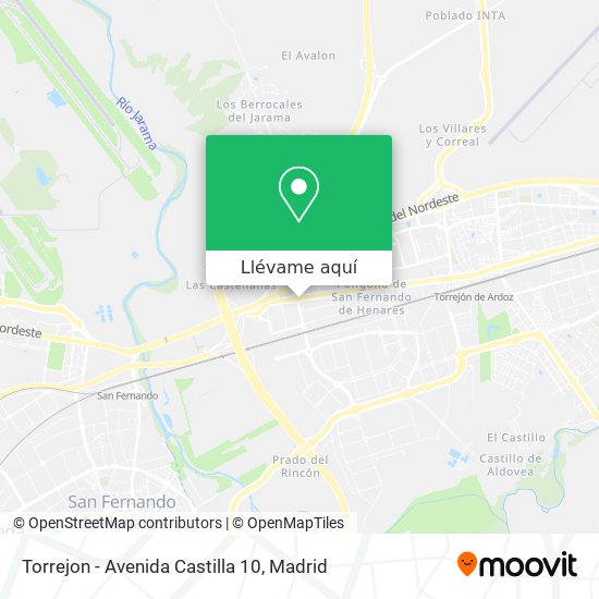 Mapa Torrejon - Avenida Castilla 10