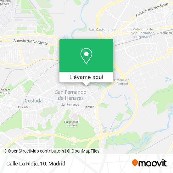 Mapa Calle La Rioja, 10
