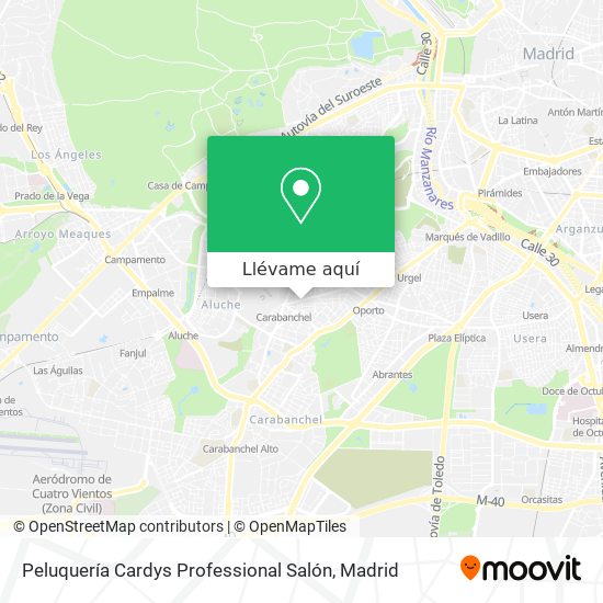Mapa Peluquería Cardys Professional Salón