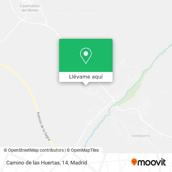 Mapa Camino de las Huertas, 14
