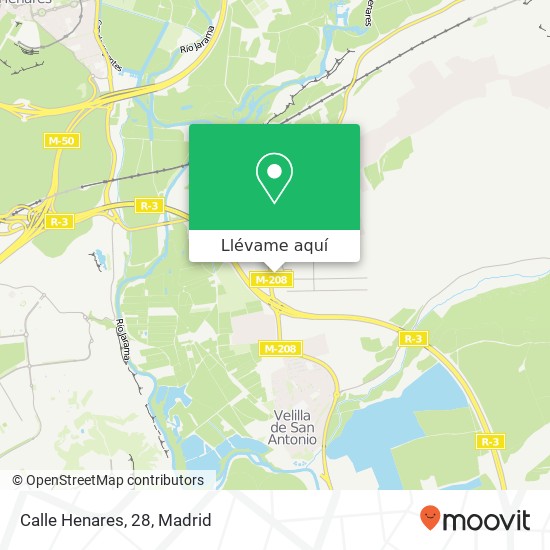 Mapa Calle Henares, 28