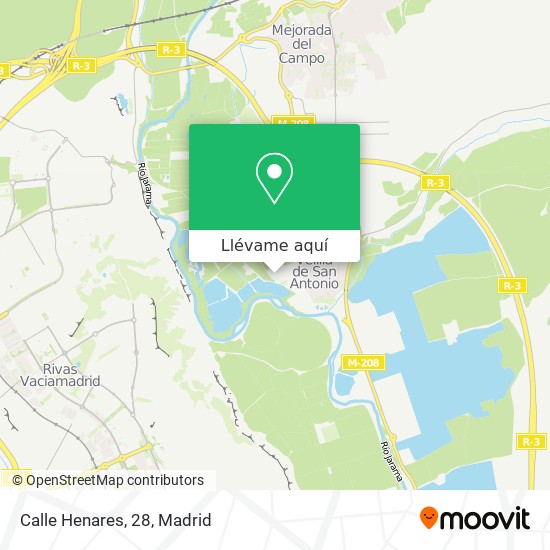 Mapa Calle Henares, 28