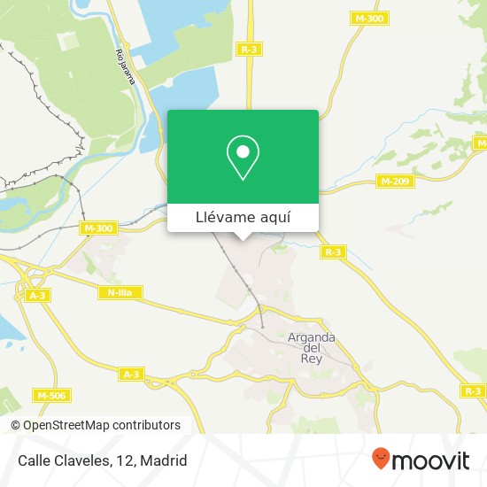 Mapa Calle Claveles, 12