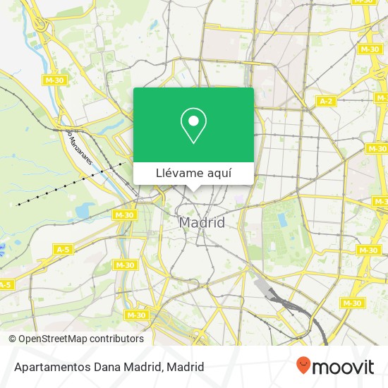 Mapa Apartamentos Dana Madrid