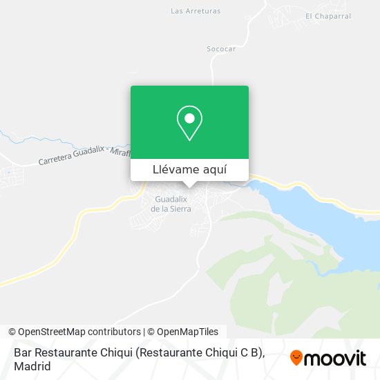 Mapa Bar Restaurante Chiqui (Restaurante Chiqui C B)