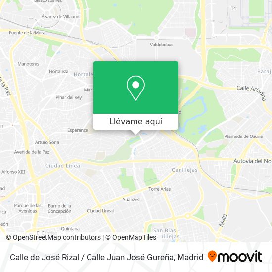 Mapa Calle de José Rizal / Calle Juan José Gureña