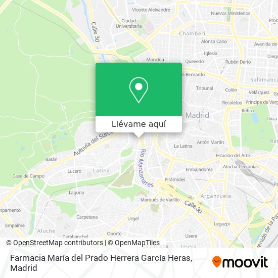 Mapa Farmacia María del Prado Herrera García Heras