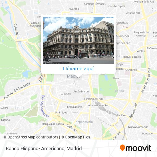 Mapa Banco Hispano- Americano