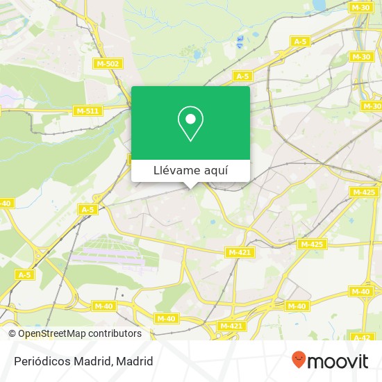 Mapa Periódicos Madrid