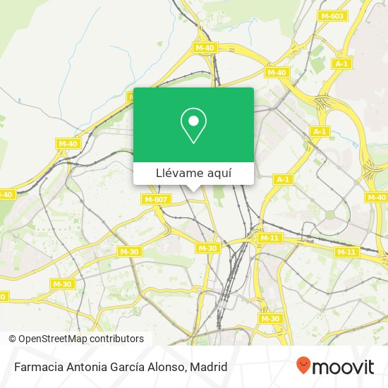 Mapa Farmacia Antonia García Alonso