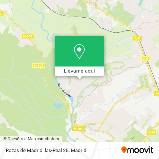 Mapa Rozas de Madrid. las-Real 28