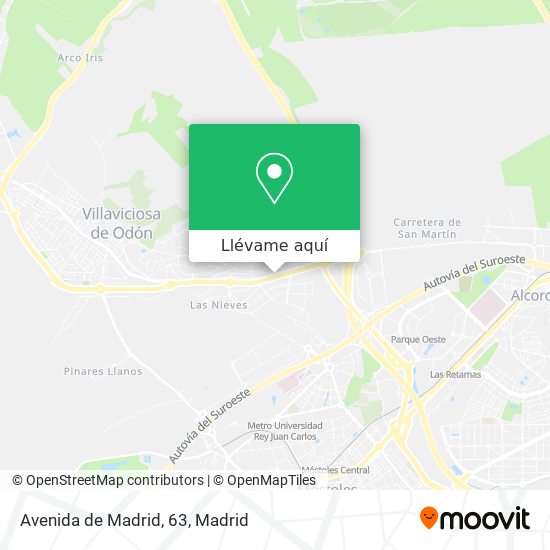 Mapa Avenida de Madrid, 63