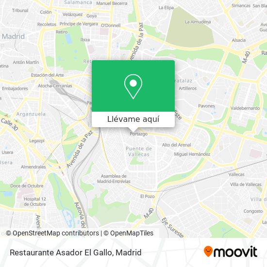 Mapa Restaurante Asador El Gallo
