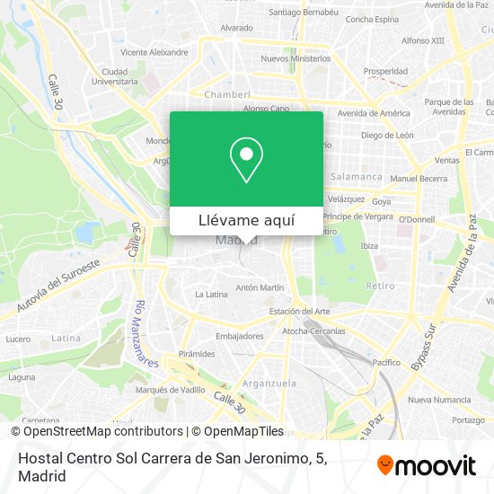 Cómo llegar a Hostal Centro Sol Carrera de San Jeronimo, 5 en Madrid en  Autobús, Metro o Tren?