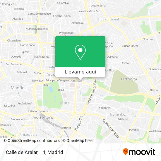 Mapa Calle de Aralar, 14