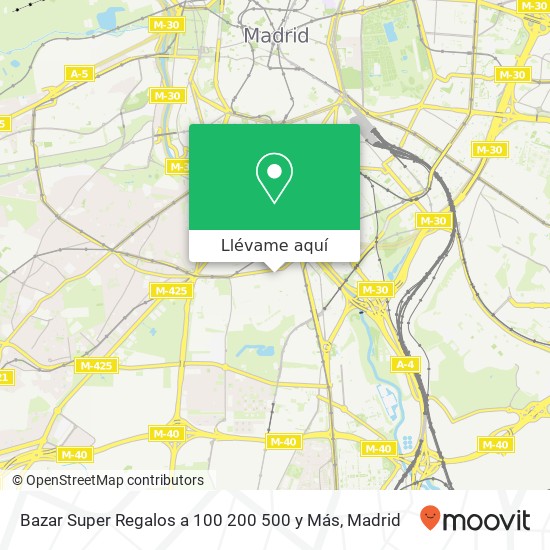 Mapa Bazar Super Regalos a 100 200 500 y Más