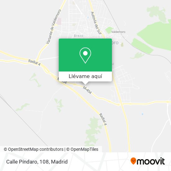 Mapa Calle Píndaro, 108
