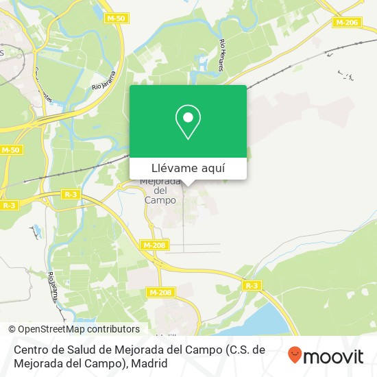 Mapa Centro de Salud de Mejorada del Campo (C.S. de Mejorada del Campo)