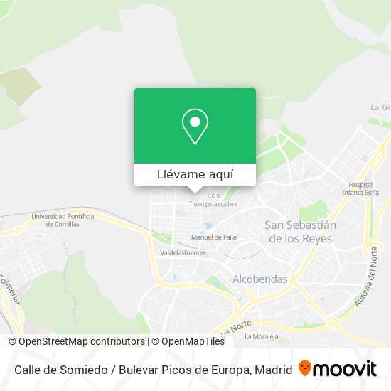 Mapa Calle de Somiedo / Bulevar Picos de Europa