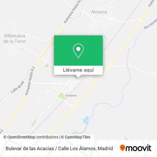 Mapa Bulevar de las Acacias / Calle Los Álamos