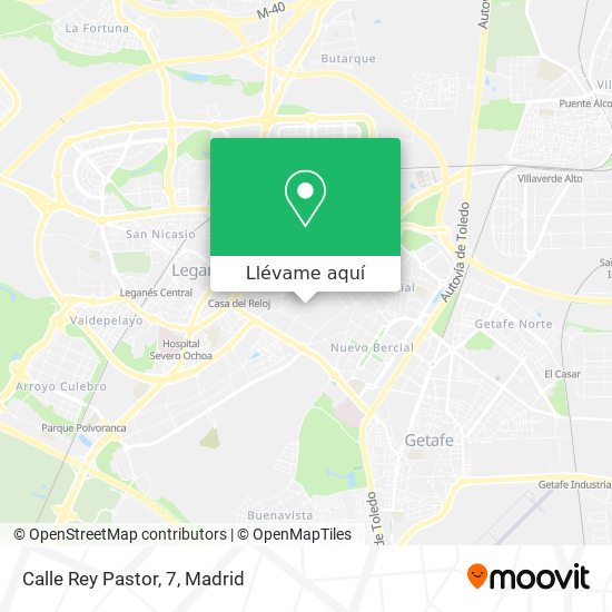 Mapa Calle Rey Pastor, 7
