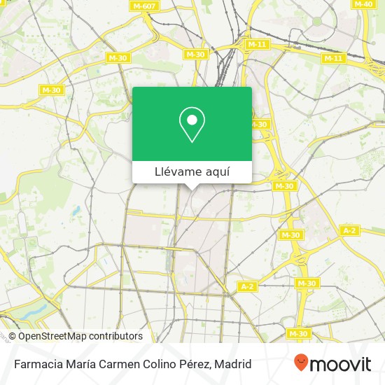 Mapa Farmacia María Carmen Colino Pérez