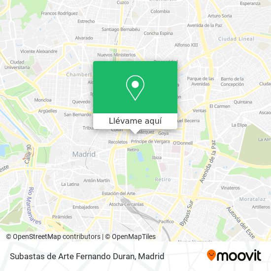 Mapa Subastas de Arte Fernando Duran