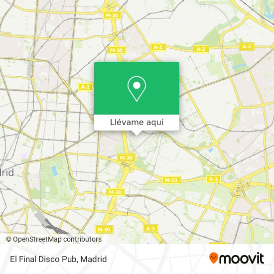 Mapa El Final Disco Pub