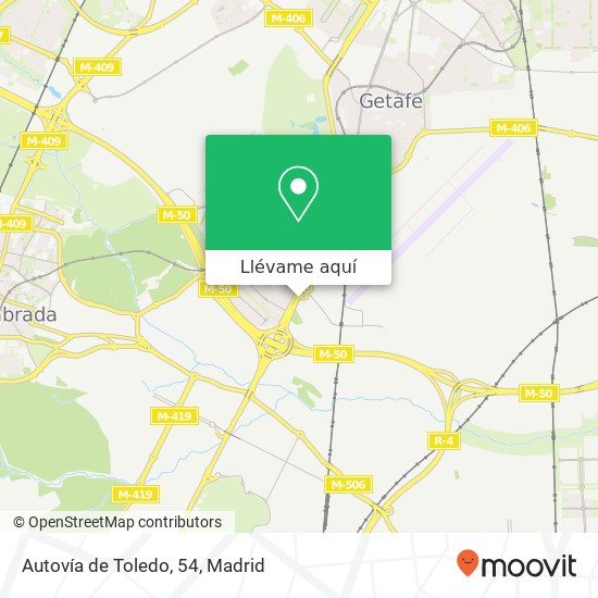 Mapa Autovía de Toledo, 54