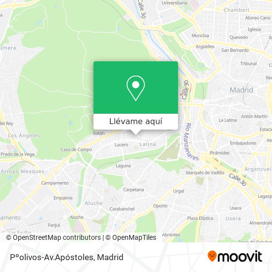 Mapa Pºolivos-Av.Apóstoles