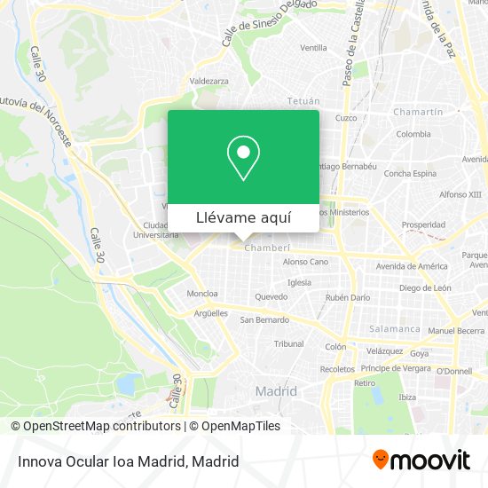 Mapa Innova Ocular Ioa Madrid