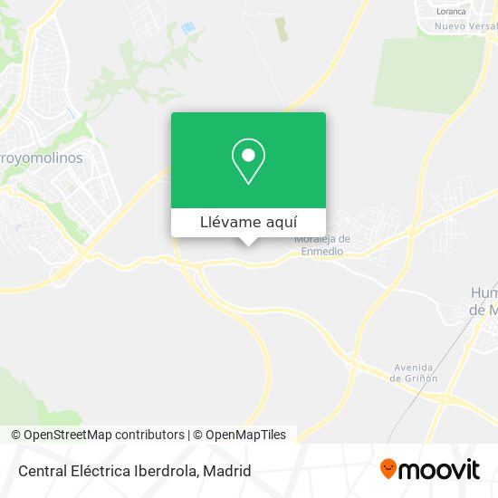 Mapa Central Eléctrica Iberdrola