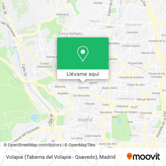 Mapa Volapie (Taberna del Volapie - Quevedo)
