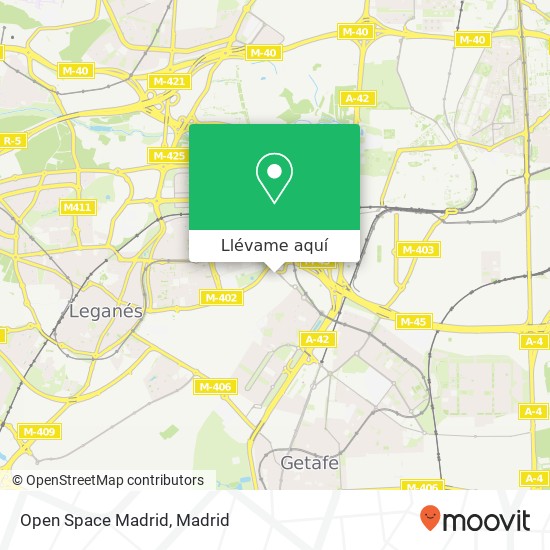 Mapa Open Space Madrid